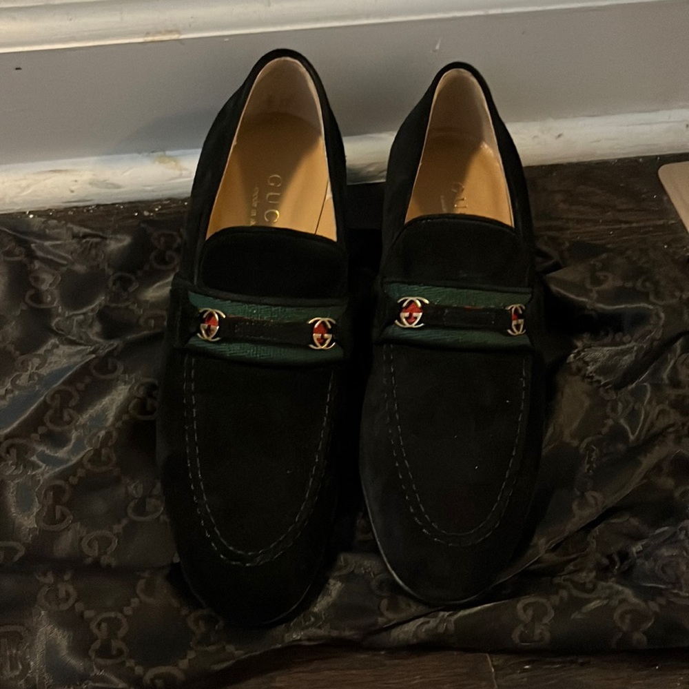 Suede Gucci Loafers